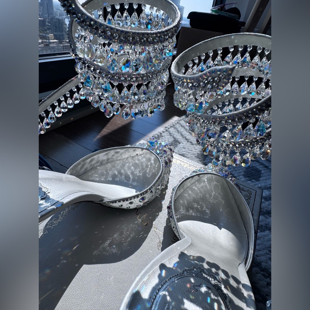 Rene Caovilla Cleo Chandelier Crystal Pumps - Picture 14 of 17